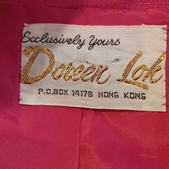 Doreen Lok Pink Polka Dot Dress with White Collar.Vintage. Polka Dot. - Picture 9 of 12